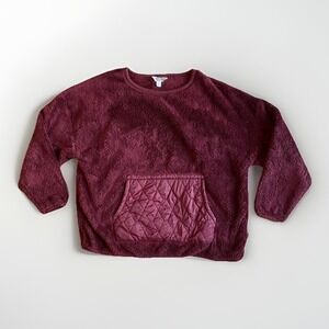 JoyLab Women's Size Medium Pullover Sweater‎ Port Royale High Pile Sherpa Warm
